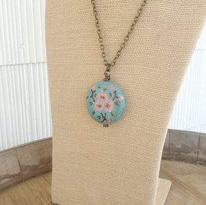 Cloisonne Necklace Vintage Handmade